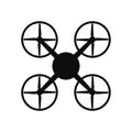 Aerial drone icon, top view Ã¢â¬â vector